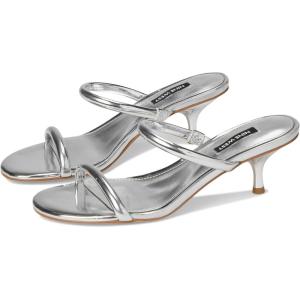 imageNine West Womens Berri Heeled SandalSilver Mirror Metallic