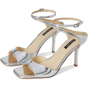 imageNine West Womens Devans Heeled SandalSilver Mirror Metallic