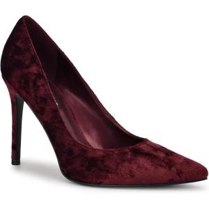 imageNine West Womens Freshe PumpBurgundy Velvet 600