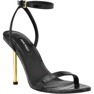 imageNine West Womens Reina Heeled SandalBlack Croco 006