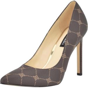 imageNine West Womens Tatiana PumpDark Brown Logo 201