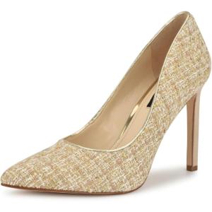 imageNine West Womens Tatiana PumpNatural MultiGold 112