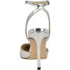 imageNine West Womens Fabby PumpSilver Mirror Metallic 040