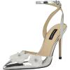imageNine West Womens Fabby PumpSilver Mirror Metallic 040