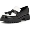 imageNine West Womens Garry LoaferBlackWhite 001