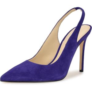 imageNine West Womens Feather PumpDark Blue Suede 401