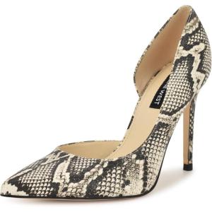imageNine West Womens Folowe PumpLight Natural Snake Multi 051