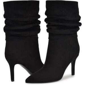 imageNine West Womens Slouch Mid Calf BootBlack