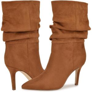 imageNine West Womens Slouch Mid Calf BootCognac