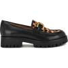 imageNine West Womens Gables LoaferBlackLeopard Multi 001