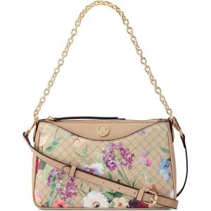 imageNine West Harland Converible Crossbody Shoulder BagFloral LogoKhaki
