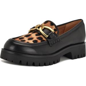 imageNine West Womens Gables LoaferBlackLeopard Multi 001