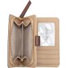 imageNine West Womens Lockup 9s French Designer Trend Wallet id caseBeige LogoMahogany