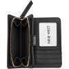 imageNine West Womens Lockup 9s French Designer Trend Wallet id caseBrown Logo Mahogany