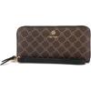 imageNine West Lockup 9 Zip Around Wallet with WristletBrownBlack