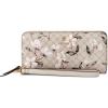 imageNine West Lockup 9 Zip Around Wallet with WristletFloral Logo Milk