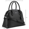 imageNine West Gertrude 3 Comp Dome SatchelBlack