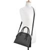 imageNine West Gertrude 3 Comp Dome SatchelJet Black Logo