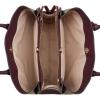 imageNine West Kyrie Triple Compartment SatchelDark Brown Logo Boysenberry