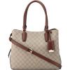 imageNine West Lakelyn CarryallBeige LogoMahogany