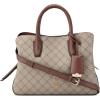 imageNine West Lakelyn SatchelBeige LogoMahogany