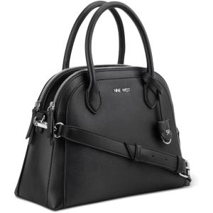 imageNine West Gertrude 3 Comp Dome SatchelBlack