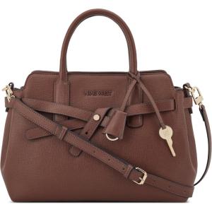 imageNine West Lille Triple Compartment SatchelMahogany