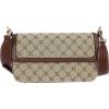 imageNine West Siera Flap Shoulder BagMocha LogoMahogany