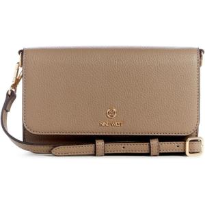 imageNine West Lockup 9 Phone Wallet CrossbodyDark Mushroom