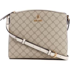 imageNine West Siera 3 Compartment CrossbodyBeige LogoMilk