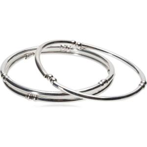 imageNine West Womens Set of 3 Stretch Bracelet Silver Tone