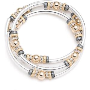 imageNine West quotClassicsquot Trio Stretch BraceletTri Tone