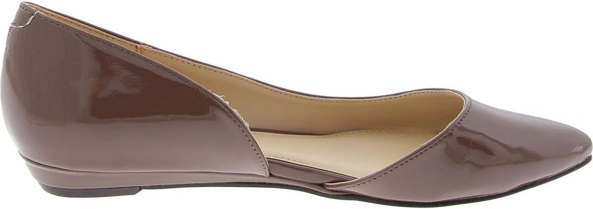 imageNine West Womens Saige Ballet FlatMedium Brown Patent 210