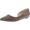 imageNine West Womens Saige Ballet FlatMedium Brown Patent 210
