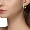 imageNINE WEST Womens Classics Womens Polished Gold Tone Hoop Earrings