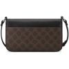 imageNine West Bowie Mini Flap CrossbodyBrown Logo Black