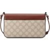 imageNine West Bowie Mini Flap CrossbodyMushroom Logo Mahogany