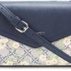imageNine West Bowie Mini Flap CrossbodyNavy Floral Logo