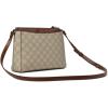 imageNine West Bowie Mini Top Zip CrossbodyMushroom Logo Mahogany