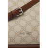 imageNine West Bowie Mini Top Zip CrossbodyMushroom Logo Mahogany