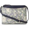 imageNine West Bowie Mini Top Zip CrossbodyNavy Floral Logo