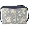 imageNine West Bowie Mini Top Zip CrossbodyNavy Floral Logo