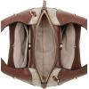imageNine West Eamon Top Handle CrossbodyBeige LogoMahogany