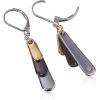 imageNine West Womens Shaky Drop Leverback Earrings Tri Tone