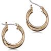 imageNine West Womens Twisted Hoop Earrings Gold Tone