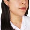 imageNine West quotChain Gangquot Knot Button EarringsTwo Tone