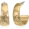imageNINE WEST Womens Classics Womens Polished Gold Tone Hoop Earrings