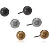 imageNine West Womens Trio Ball Stud Post Earrings Tri Tone