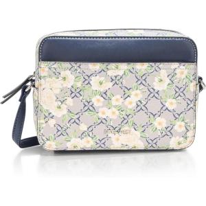 imageNine West Bowie Mini Camera CrossbodyNavy Floral Logo