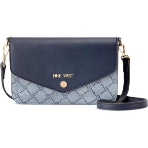 imageNine West Caireann Phone Wallet CrossbodyChambray LogoNavy